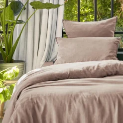 Housse de couette lyocell Tencel™ lavé (140 x 200 cm) Olivia Rose blush