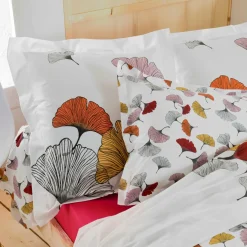 Housse de couette percale de coton (300 x 240 cm) Ginkgo Multicolore