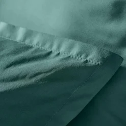 Housse de couette percale de coton (200 x 200 cm) Cali Bleu canard