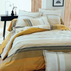 Housse de couette percale de coton (280 x 240 cm) Marlow Jaune