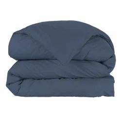 Housse de couette percale de coton (240 x 220 cm) Cali Bleu marine