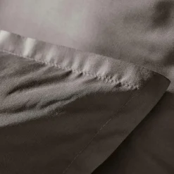 Housse de couette percale de coton (240 x 220 cm) Cali Gris anthracite