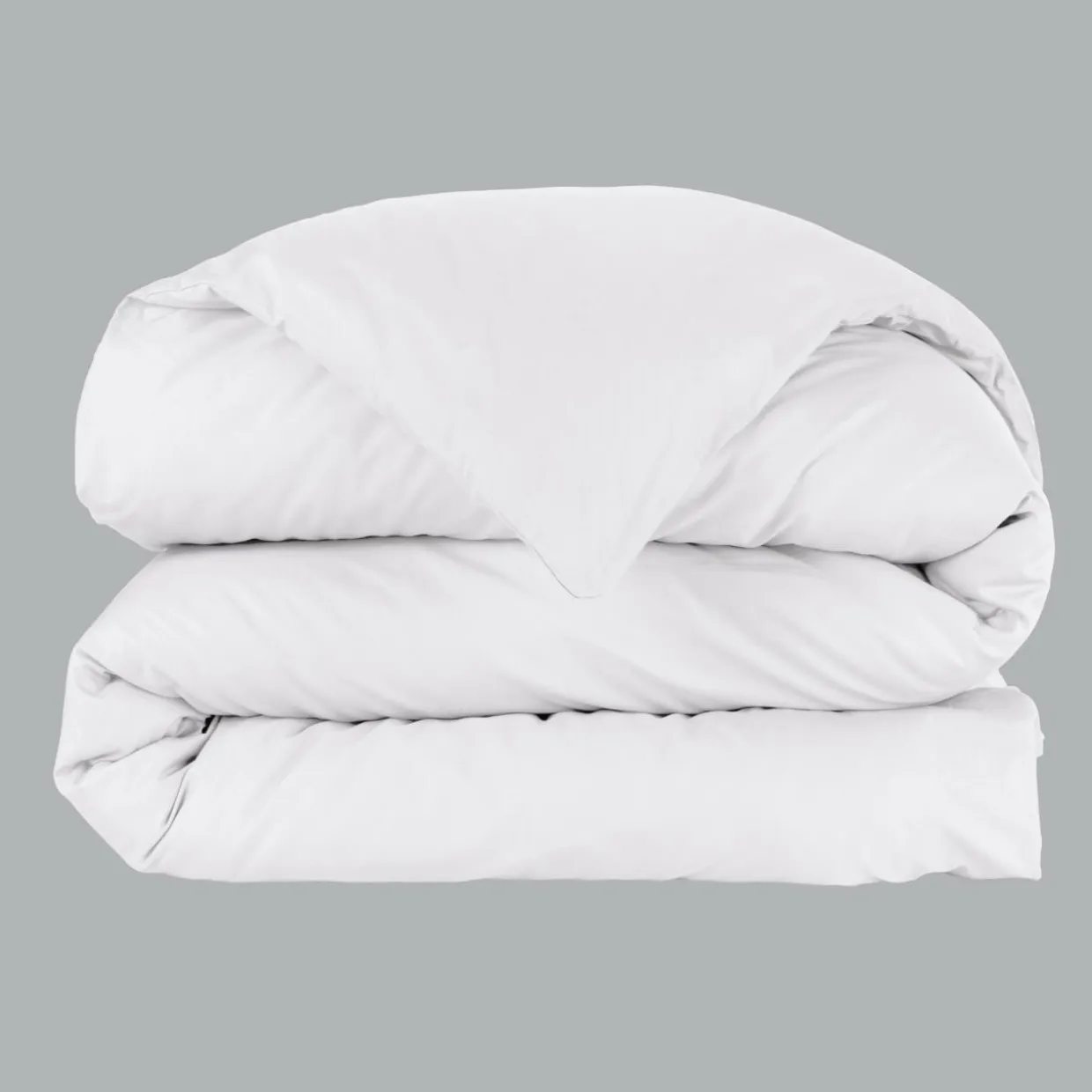 Housse de couette percale de coton (240 x 220 cm) Cali Blanche
