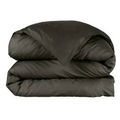 Housse de couette percale de coton (240 x 220 cm) Cali Noire