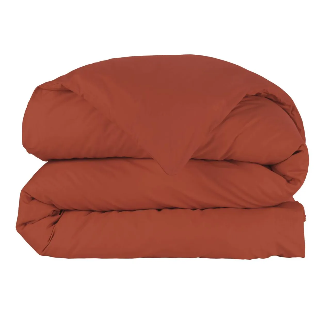 Housse de couette percale de coton (200 x 200 cm) Cali Terracotta