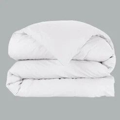 Housse de couette percale de coton (140 x 200 cm) Cali Blanche