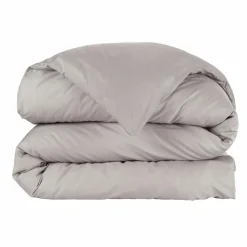 Housse de couette percale de coton (280 x 240 cm) Cali Gris clair