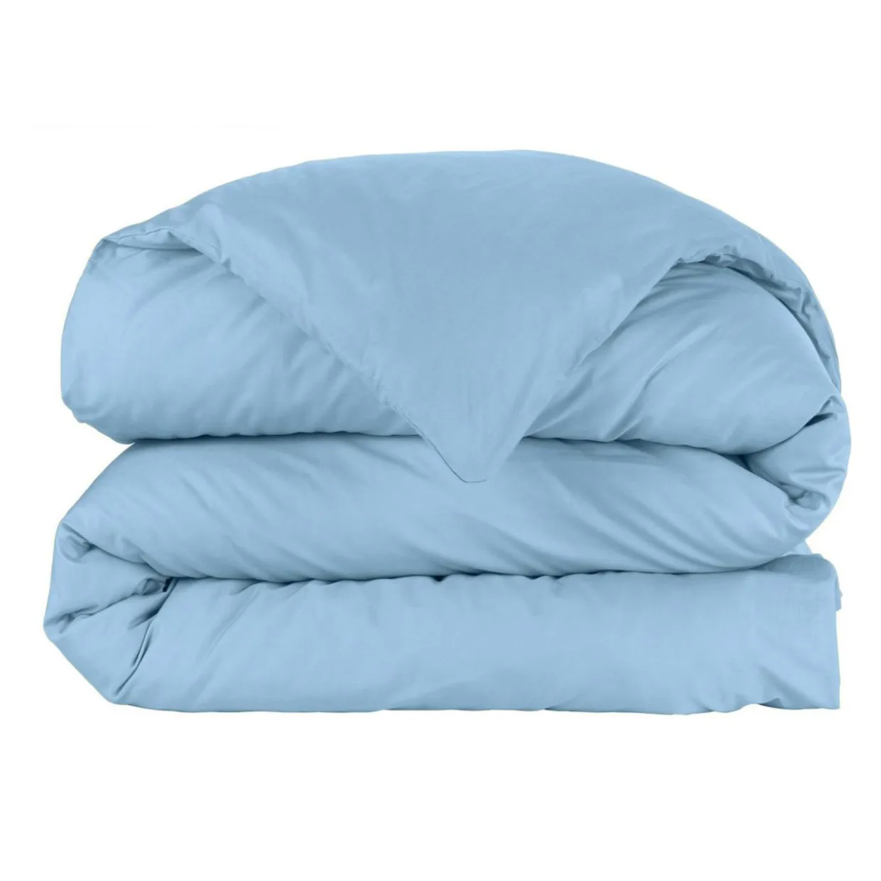 Housse de couette percale de coton (240 x 220 cm) Cali Bleu ciel