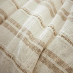 Housse de couette réversible coton texturé et percale (140 x 200 cm) Alice Ficelle