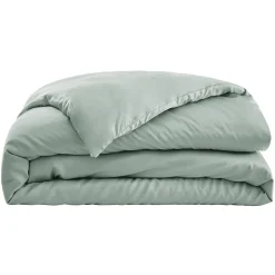 Housse de couette satin de bambou (140 x 200 cm) Sienna Vert eucalyptus