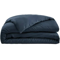 Housse de couette satin de bambou (200 x 200 cm) Sienna Bleu nuit