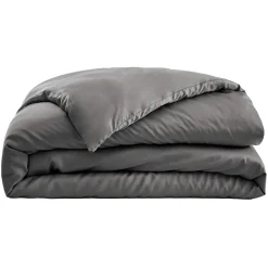 Housse de couette satin de bambou (200 x 200 cm) Sienna Gris granit