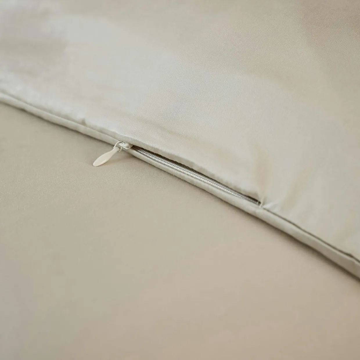 Housse de couette satin de bambou (260 x 240 cm) Sienna Beige