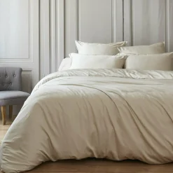 Housse de couette satin de bambou (140 x 200 cm) Sienna Beige