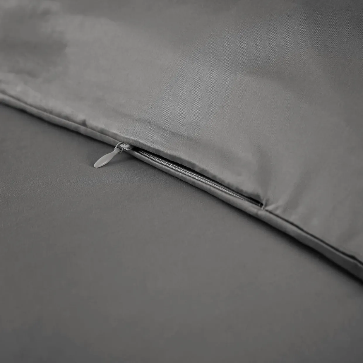 Housse de couette satin de bambou (260 x 240 cm) Sienna Gris granit