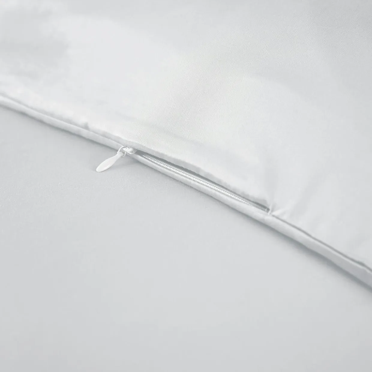 Housse de couette satin de bambou (240 x 220 cm) Sienna Blanc chantilly