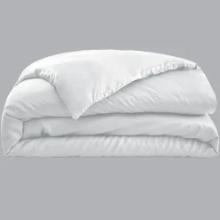 Housse de couette satin de bambou (240 x 220 cm) Sienna Blanc chantilly