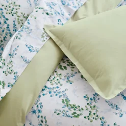 Housse de couette satin de coton (260 x 240 cm) Angèle Vert tilleul