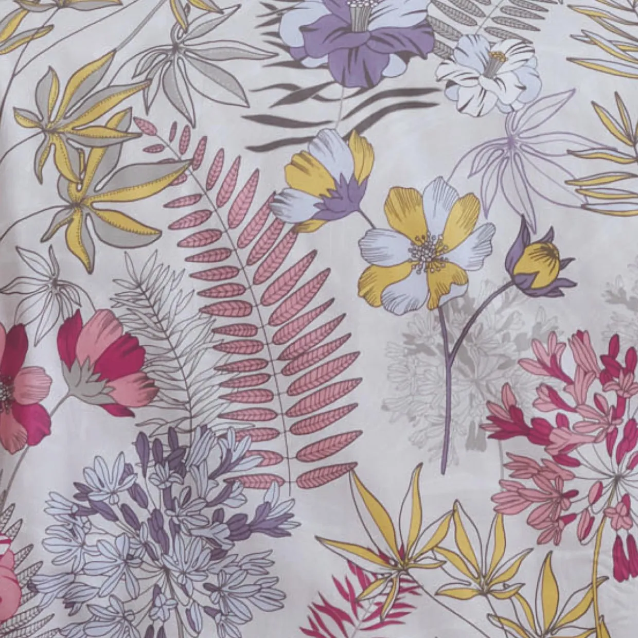 Housse de couette satin de coton (260 x 240 cm) Anaïs Multicolore