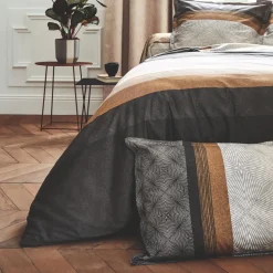 Housse de couette satin de coton (240 x 220 cm) Tiago Noire