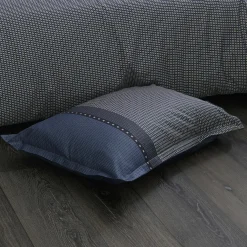 Housse de couette satin de coton (240 x 220 cm) Enzo Bleue