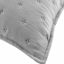 Housse de coussin carrée (60 cm) Mellow Chic Grise
