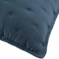 Housse de coussin carrée (60 cm) Mellow Chic Bleue