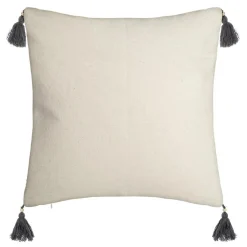 Housse de coussin carrée coton (40 x 40 cm) Azteq Pampil Ecru