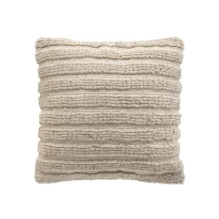 Housse de coussin carrée coton (40 x 40 cm) Kiyo Beige