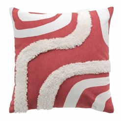 Housse de coussin carrée coton (40 x 40 cm) Mirade Terracotta