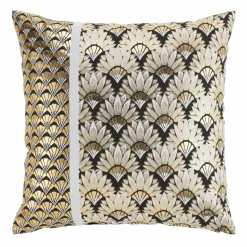 Housse de coussin carrée coton (60 cm) Carat Or
