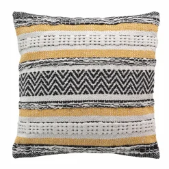 Housse de coussin carrée coton (40 x 40 cm) Elna Jaune ocre