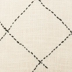 Housse de coussin carrée coton (40 x 40 cm) Stitch Beige