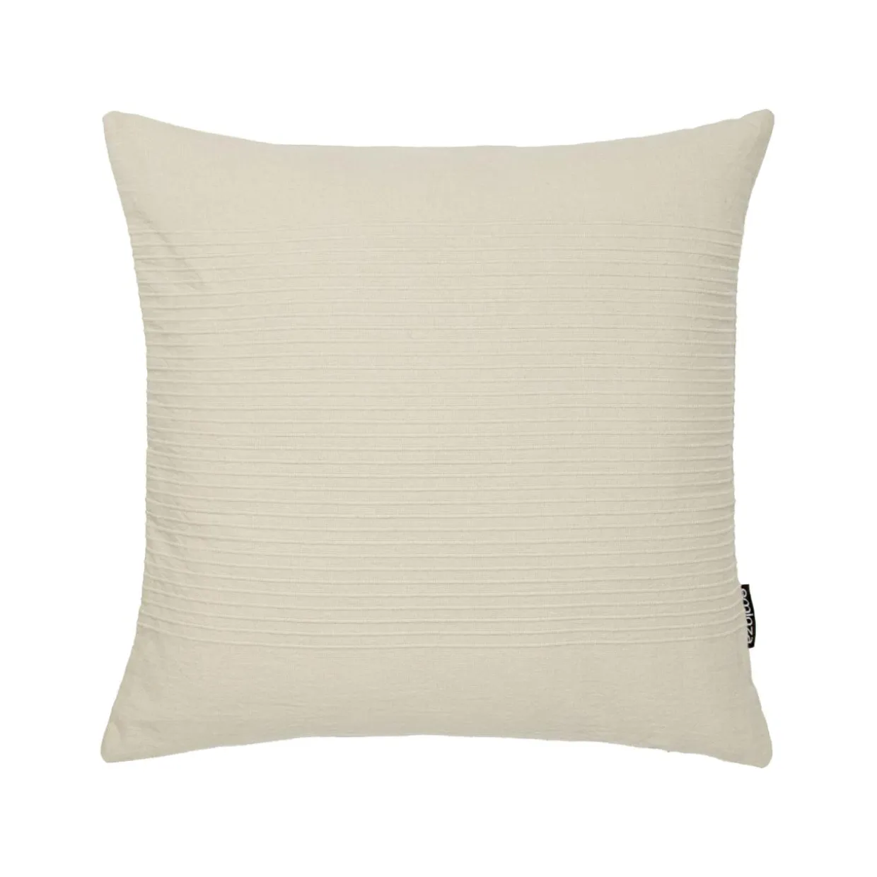Housse de coussin carrée coton tissé (40 x 40 cm) Léa Beige pampa