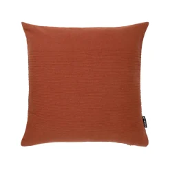 Housse de coussin carrée coton tissé (40 x 40 cm) Léa Terracotta