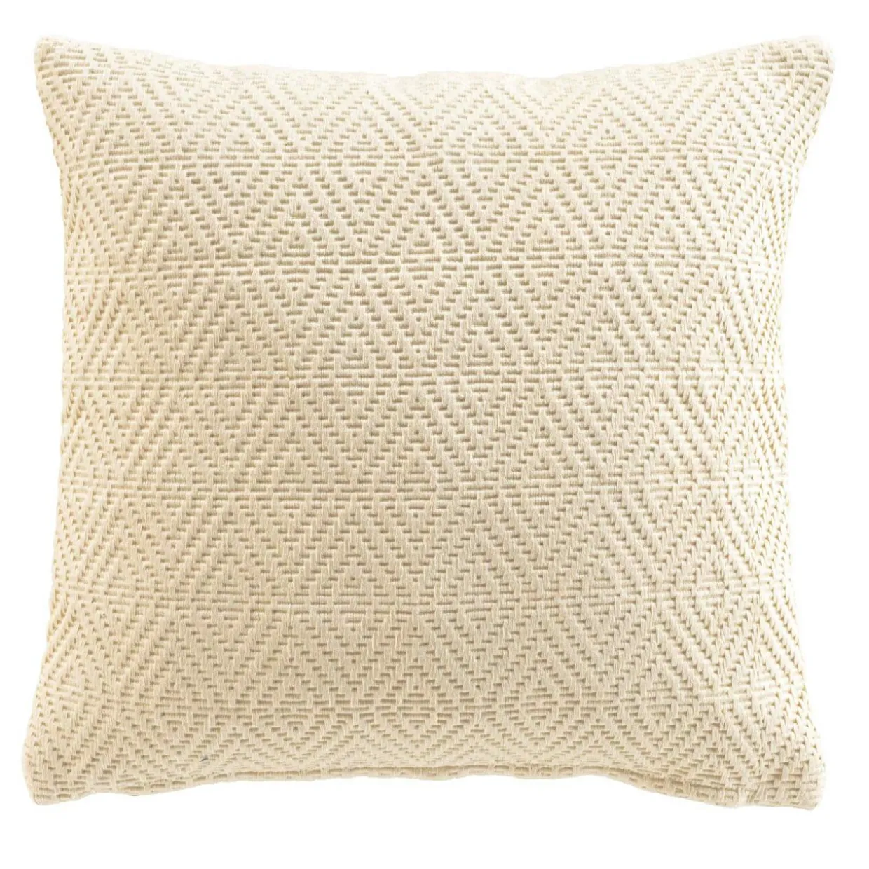 Housse de coussin carrée en coton (40 x 40 cm) Sylvia Ecru