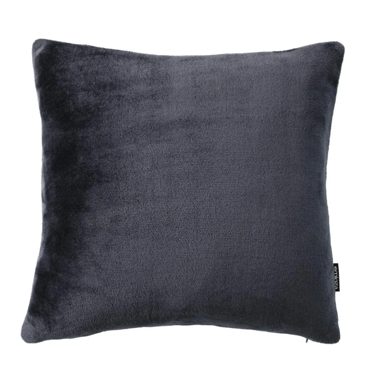 Housse de coussin carrée flanelle (60 x 60 cm) Didou Gris anthracite
