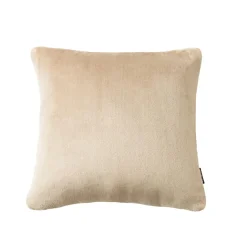 Housse de coussin carrée flanelle (45 x 45 cm) Didou Marron glacé