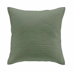 Housse de coussin carrée microfibre (40 x 40 cm) Palombine Vert kaki