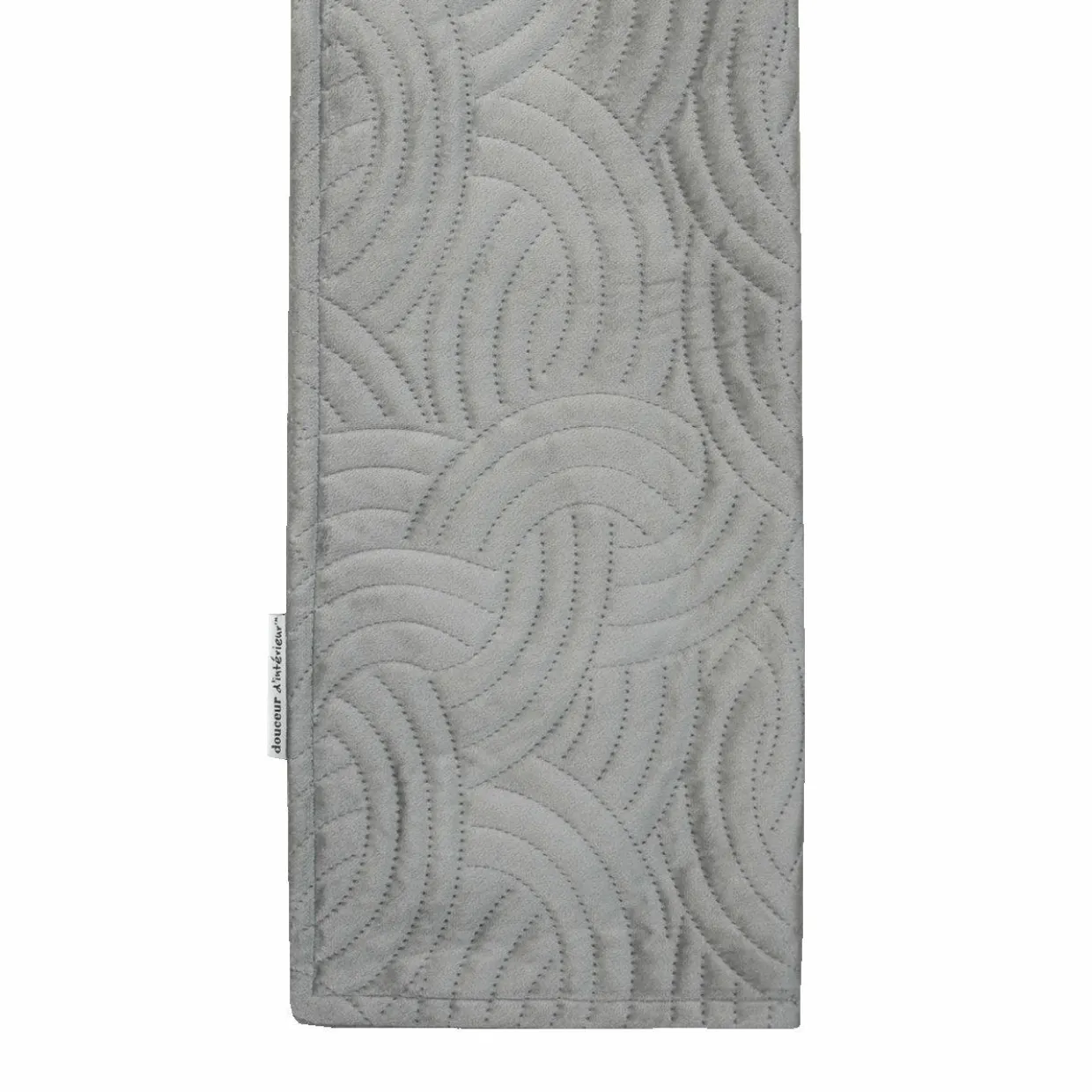 Housse de coussin carrée velours (60 x 60 cm) Solange Grise