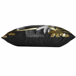 Housse de coussin carrée velours (60 cm) Feanor Noire