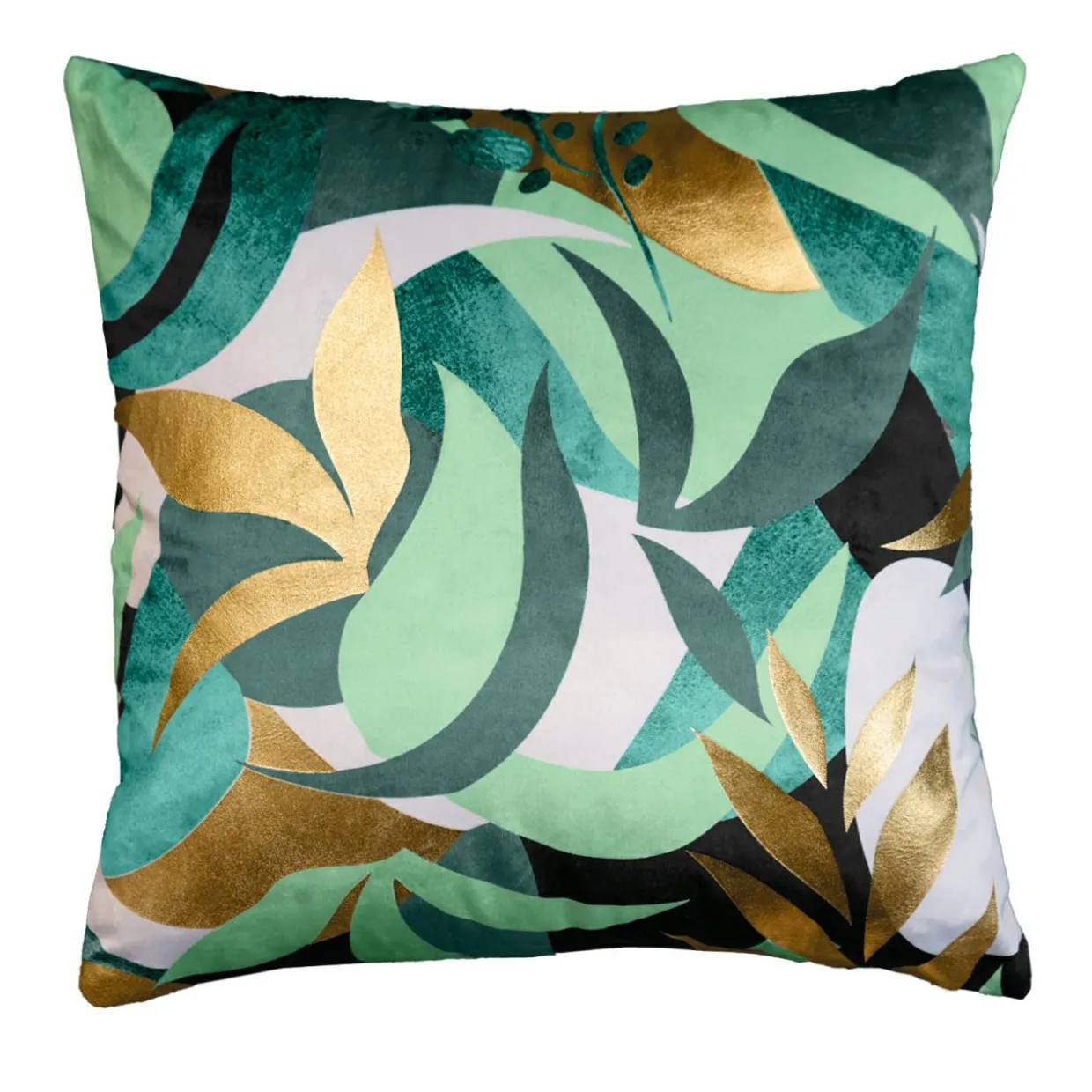 Housse de coussin carrée velours (40 x 40 cm) Boréale Vert