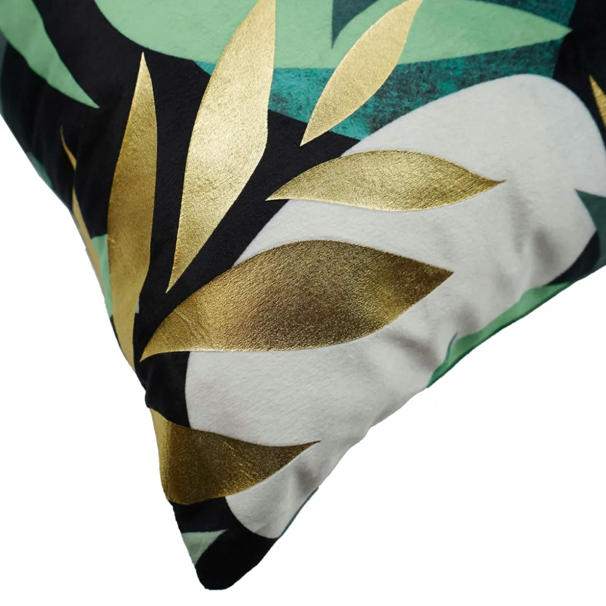 Housse de coussin carrée velours (40 x 40 cm) Boréale Vert