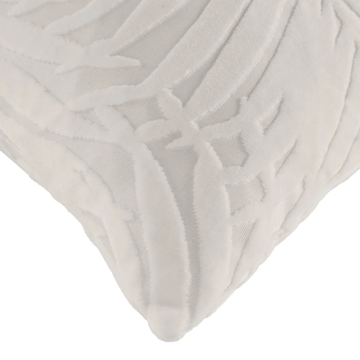 Housse de coussin carrée velours (40 x 40 cm) Natureo Ecru