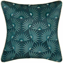 Housse de coussin carrée (40 x 40 cm) Feel Bleu canard
