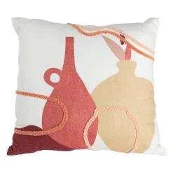 Housse de coussin carrée (40 x 40 cm) Pot Multicolore