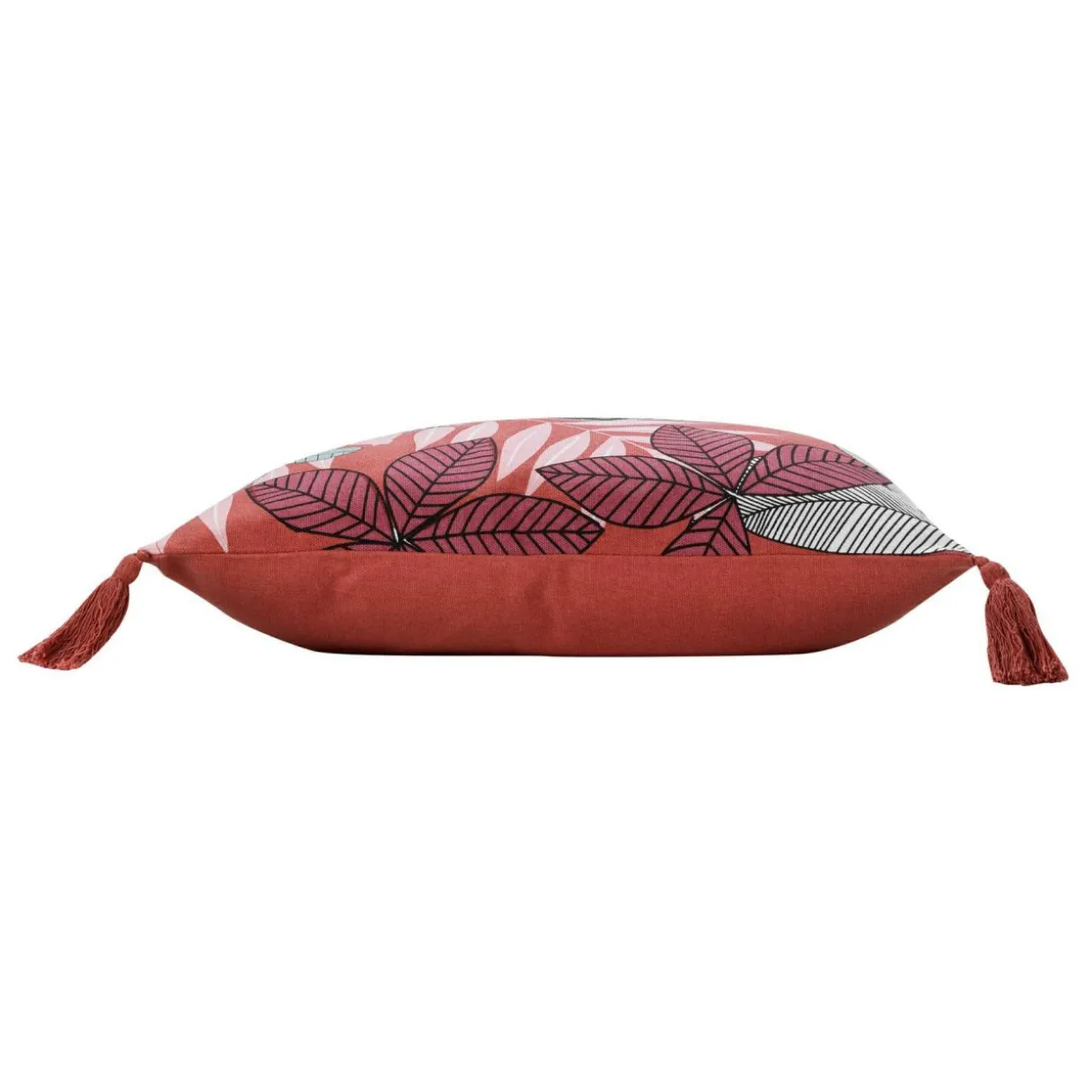 Housse de coussin coton pompons (40 x 40 cm) Wallis Rose