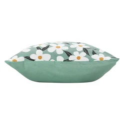 Housse de coussin coton (40 x 40 cm) Darcy Vert sauge
