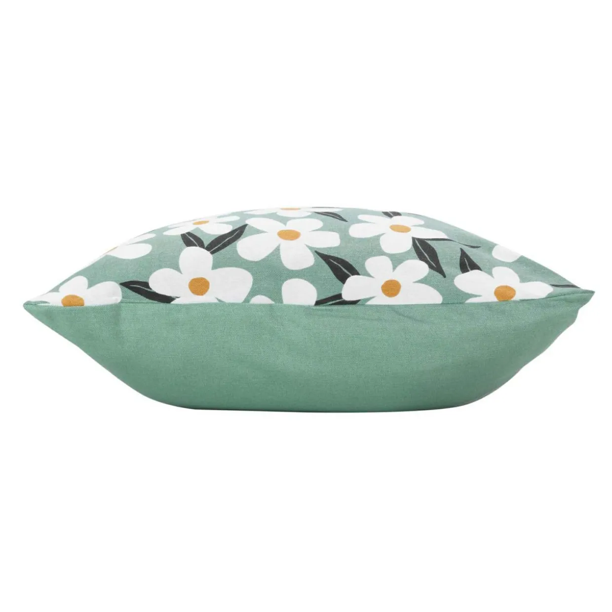 Housse de coussin coton (40 x 40 cm) Darcy Vert sauge