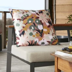 Housse de coussin extérieur carrée (60 x 60 cm) Léane Multicolore